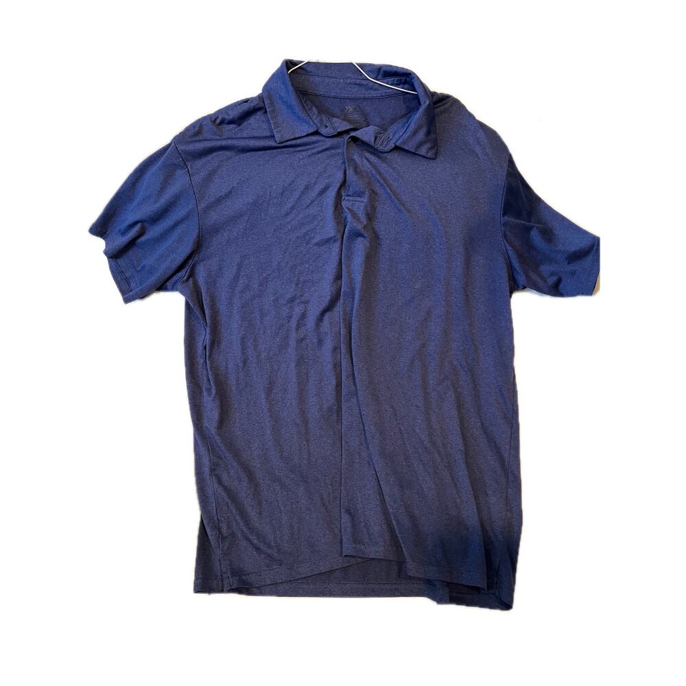 Blue Thin Polo Shirt Mens 2XL